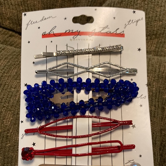 New with package set of 8 “Oh My Stars” assorted snap clips and barrettes. - Picture 2 of 4